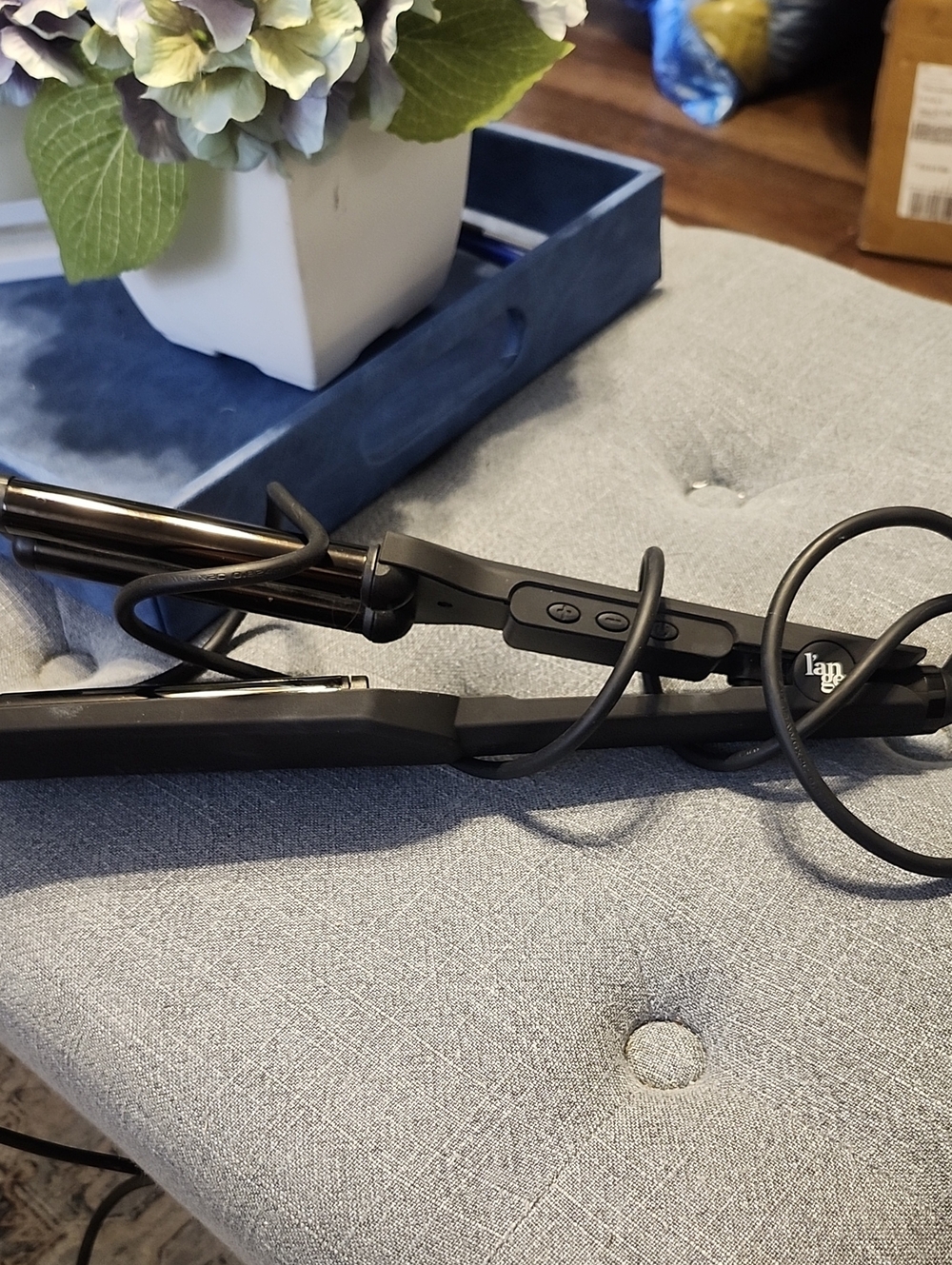 Black Hair Straightener & Curler with Dual Controls